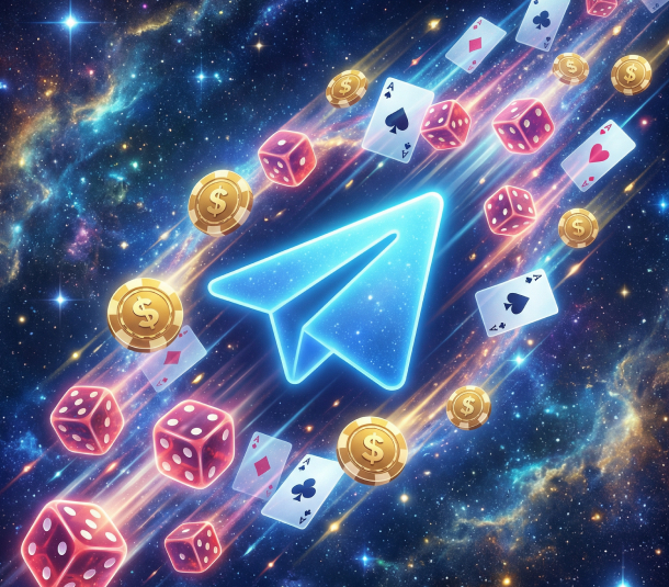 Explore Cosmic Rewards with Casino Rocket on Telegram!